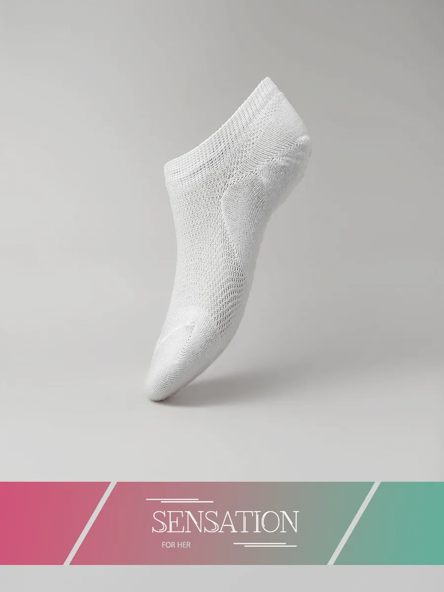 Parmanera Kısa Çorap Seti 10 Çift Yazlık 225634430 Beyaz