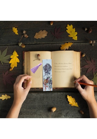 Padalink 21x6cm Deri Yapıştırma Taşlı Kitap İşareti, Çok Renkli Taşlar, Araç Seti Ve Süperlik İçeren Dıy Oyuncak Diğer