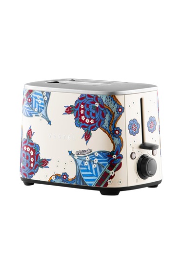 Vestel X Aslı Filinta Retro Bej Çini Ekmek Kızartma Makinesi