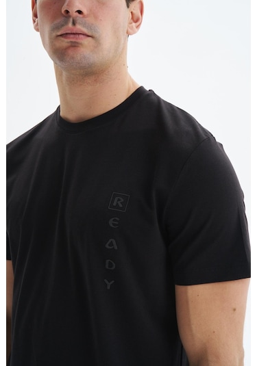 Arma Erkek Regular Fit Yazı Baskılı Süprem Bisiklet Yaka Tişört Y29344472402 Siyah