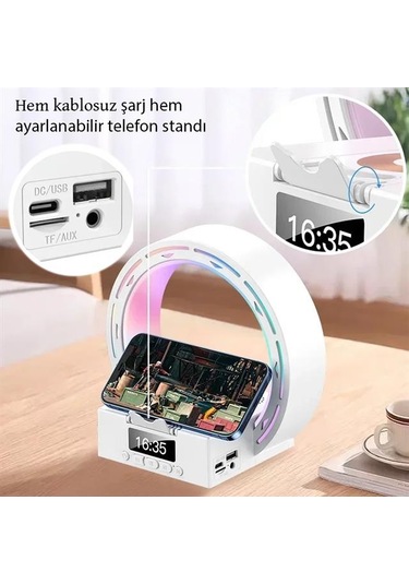 Magicvoice Mv-25163 Bluetooth Taşınabilir Hoparlör Kablosuz Telefon Standlı Şarjlı