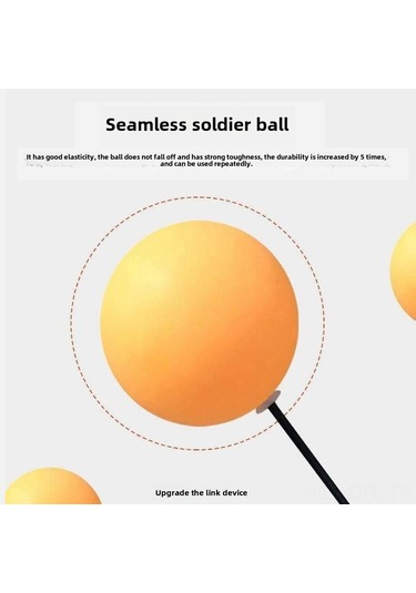 Dofolink Ev İçi Ping-pong Egzersiz Aleti: Tek Kişilik/küçükler İçin Yumuşak Eksenli, El-göz Koordinasyonunu Geliştirir - 6 Top + 3 Direk + 2 Tahta Raket