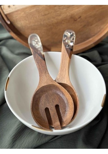 Akasya 2 Parça Salata Servis Seti Çok Renkli