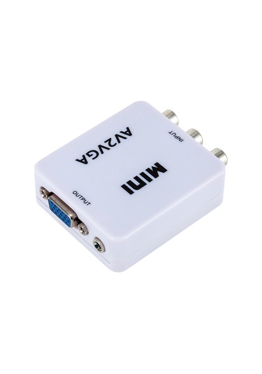 Samdoo Av'den Vga'ya Mini Video Dönüştürücü - Rca Girişli Hd Dönüşüm Kutusu