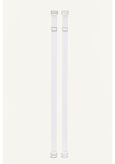 Nbb Kadın Beyaz İnce Saten Omuz Askısı Beyaz