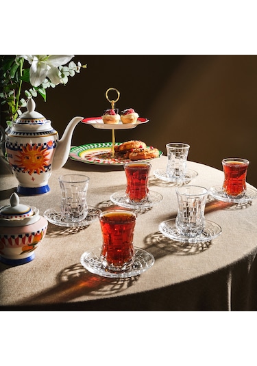 Rcr Etna 12'li Çay Bardağı Takımı 140 Ml Şeffaf