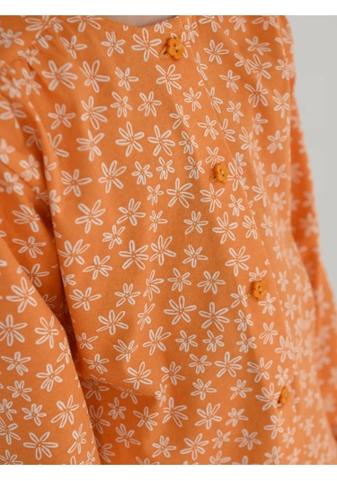 Lesikids Çocuk Pijama Takımı Pantolonlu Pamuk 184335358 Turuncu