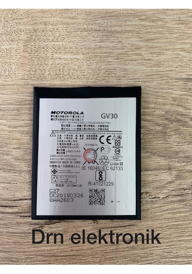 Motorola Moto Z Xt1650 Gv30 Batarya Pil