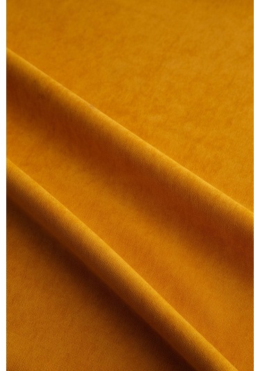 Kadife Dokulu Koyu Sarı Masa Örtüsü Zengin Renk Seçenekli Koyu Sarı