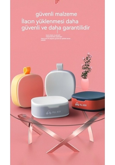 Fastbuy Mini Hap Kutusu - Küçük Taşınabilir Kılıf Mavi, Luckystar1 Tasarım Mavi