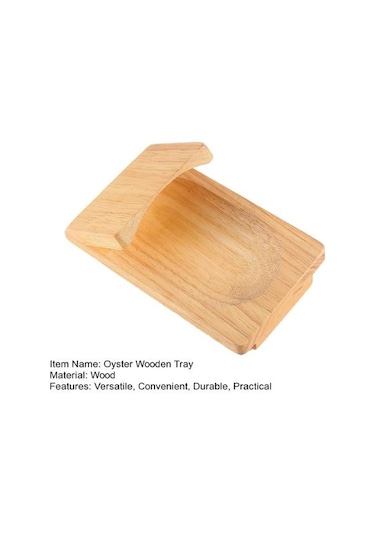 Oyster Ahşap Tepsi Çok Amaçlı Ahşap Oyster Sıkma Kelepçesi Partiler Mutfak İçin Kullanımı Kolay Deniz Ürünleri Sheller Ahşap