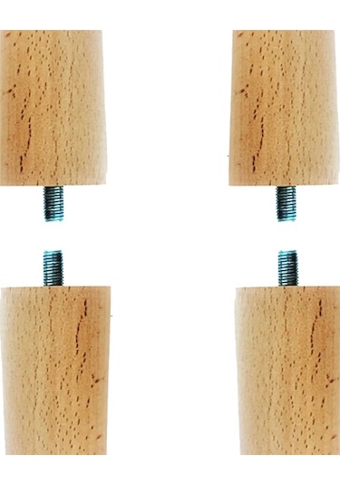 4 Adet Lüks 70 Cm Ahşap Ham Masa Ayağı Çap: 5.5 Cm Hobi Dıy
