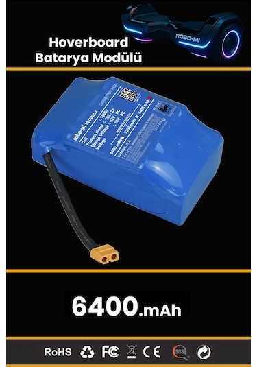 Hoverboard 6400mAh Elektrikli Kaykay Bataryası