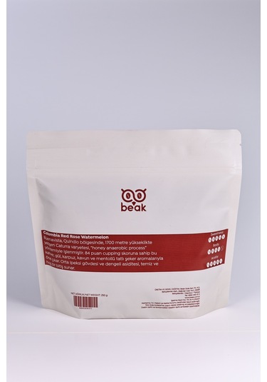 Colombia Red Rose Watermelon Çekirdek Kahve 250 Gr , %100 Arabica Çekirdek Kahve