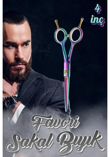 Rainbow Düz Uçlu Çift Vidalı Saç Kesim Makası 5.5 İnç Xlq577