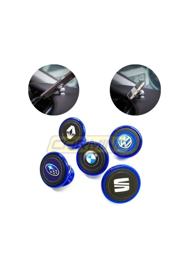 Mavi Mıknatıslı Metal Telefon Tutucu 001
