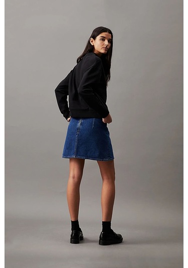 Kadın Ck Hero Logo Sweatshirt - Siyah Black