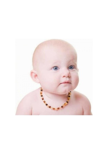 Kehribar Bebek Diş Kolyesi 229 Kırmızı
