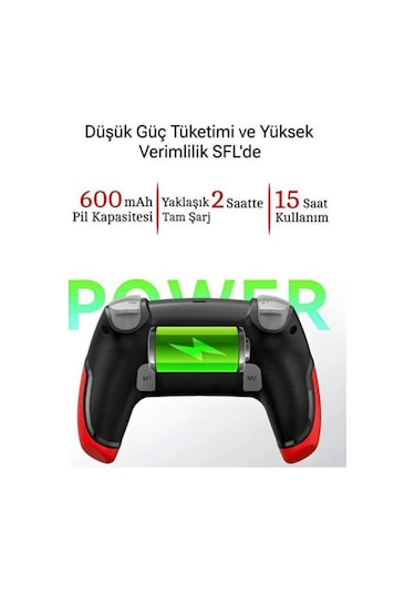 Lobo Kablosuz Oyun Konsolu Gamepad Bluetooth Joystick Android Tv Switch Apple Uyumlu iOS Ps4 Ps3 Pc Titreşimli
