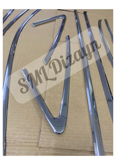 Audi A3 2013-2020 Sedan Krom Cam Çıtası Tamtur Nikelaj Çıtası