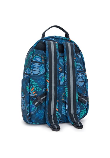 Kıplıng Seoul S Küçük Boy Sırt Çantası Mavi Blue Monkey Fun