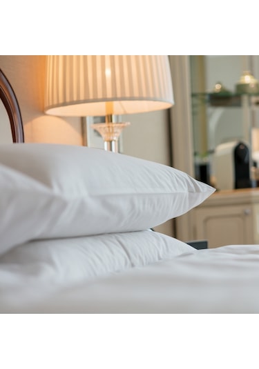 Elyaf Sepeti 2 Adet %100 Doğal Pamuk Dolgulu 50x70 Pamuk Yastık