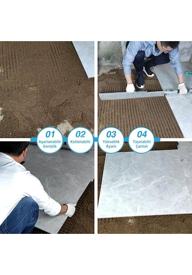Rox 0167 Ayarlı Su Terazili Taraklı Fayans Tesviye Mastarı 153 Cm