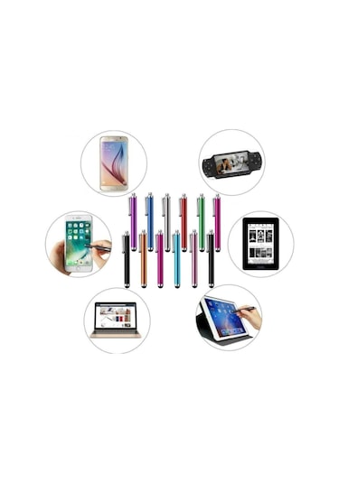 Dokunmatik Kalem - Akıllı Tahta Tablet Telefon Kalemi 3 Adet