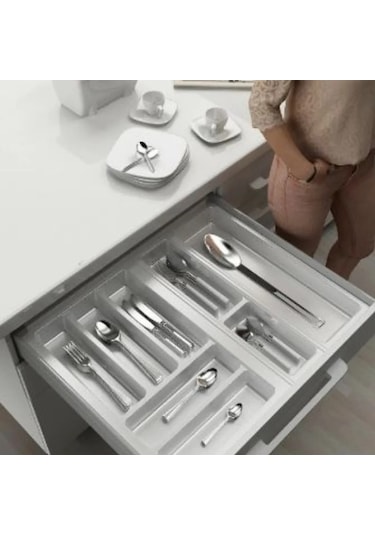 Mutfak Çekmece Içi Kaşıklık Beyaz 54 Cm x 48 Cm