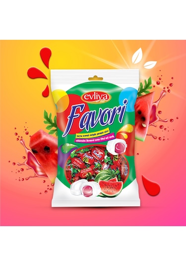 Evliya Şekerleme Favori Karpuz Aromalı Şeker 350 G