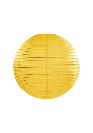 Dekoratif Çin Feneri Kağıt Lamba - Sarı Renkli