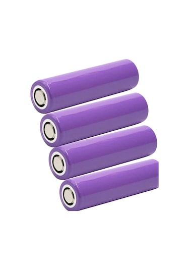 4 Adet 3.7v Şarjlı 18650 Lityum Pil 1200mah 34gr Şarj Edilebilir