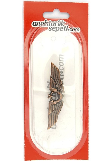 Pilot Bröve Rozet Büyük Bakır Oksit 60 Mm Çok Renkli