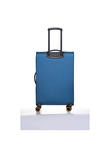 Pierre Cardin Ultra Light Hafif Lüx Kumaş Büyük Boy Valiz Mavi Pc6000 Mavi