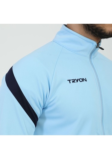Tryon Sky Blue - Lacivert Erkek Futbol Kamp Sweat Kamp Eşofman Ev 001