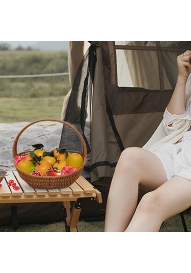 Homyl Dokuma Organizatör Sepet Seyahat Plaj Ev Için L Çok Renkli