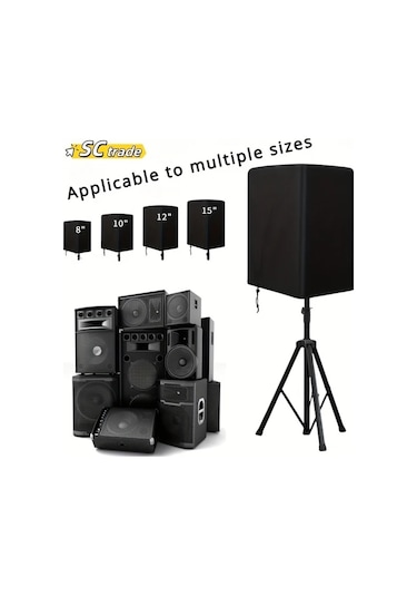 Willowhaven Kablosuz Hoparlör Kılıfı Dayanıklı Siyah Oxford Kumaş Çanta Tip A Taşınabilir İç Mekan Dış Mekan