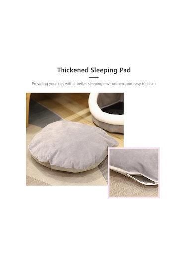 Mufunye Kedi Mağarası Evcil Hayvan İçin Yatağı İdeal Ve Konforlu