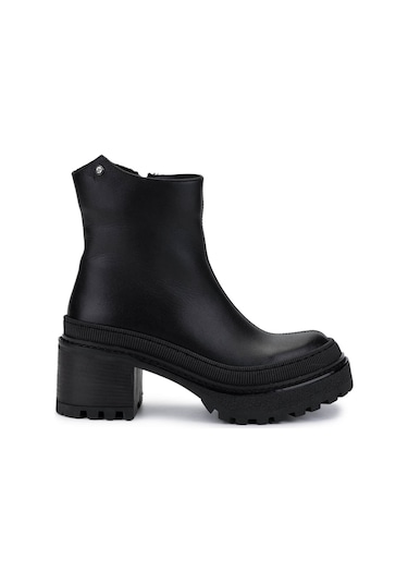 Tamer Tanca Kadın Hakiki Deri Siyah Casual Bot 945 4323 Bn Bot Sk24-25 Sıyah Siyah