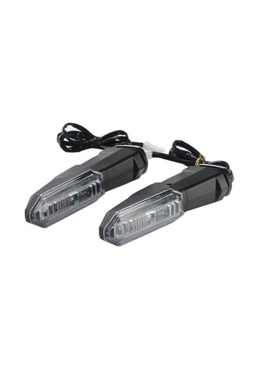 Pazly 2 Adet Motosiklet Led Dönüş Sinyali, Yüksek Parlaklık, Lmk00133sm/ Smokey