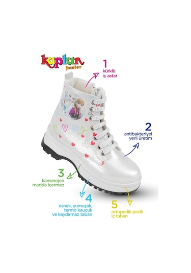 Kaptan Junior Kız Çocuk Botu Ortopedik Içi Kürklü (525089690)
