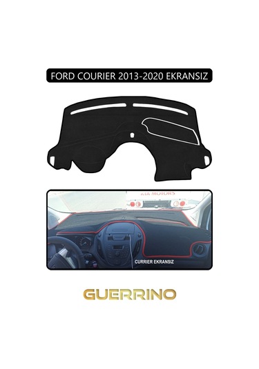 Ford Courier 2013-2020 Ekransıztorpido Koruma Halısı Siyah Kenar Uyumlu