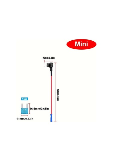 Dashanshop 10lu Sigorta Tutucu Otomobil Mini Ve Low Profile Sigorta Adaptörü Araç Kamyon Tekne