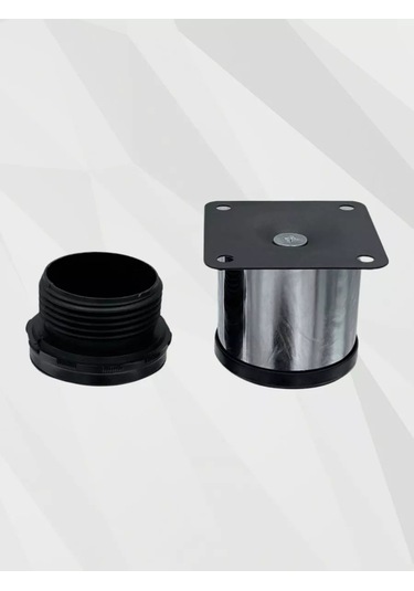 Kleyman Mobilya Ayaklığı, Yuvarlak, D50mm H80-90mm, Krom, 1 Adet 167642085 Diğer