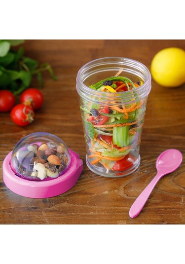 Take'N Go Kapaklı Kaşıklı Pratik Taşınabilir Meyveli Yoğurt Kabı N1138417