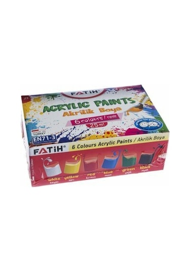Fatih Akrilik Boya 6 Renk 25ml 5009
