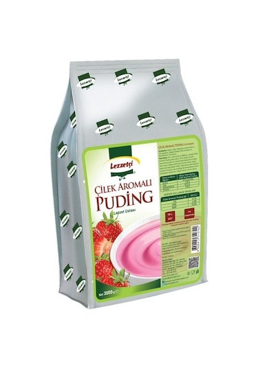 Lezzetçi Çilek Aromalı Puding 3 KG