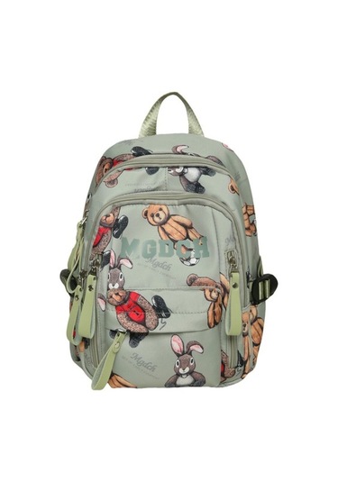 Yeni Stil Kolej Ve Lise Öğrencisi Ayı Baskılı Sırt Çantası 2s1cn8 Yeşil