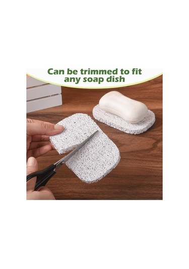 Dancemonkey 6 Adet Pvc Sabunluk - Beyaz, Banyo, Mutfak Ve Seyahat İçin Kurutucu Ped Beyaz