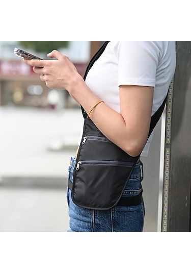 Willowhaven Mavi Dayanıklı Bel Çantası: Ayarlanabilir Kayışlı Spor Seyahat Bagaj Mavi